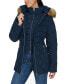 ფოტო #8 პროდუქტის Women's Bibbed Faux-Fur-Trim Hooded Puffer Coat, Created for Macy's