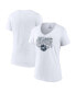 Фото #2 товара Women's White UConn Huskies 2023 NCAA Men's Basketball National Champions Confetti V-Neck T-shirt