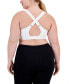 ფოტო #2 პროდუქტის Plus Size High-Impact Zip-Front Sports Bra, Created for Macy's