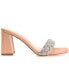 ფოტო #6 პროდუქტის Women's Sashaa Braided Rhinestone Sandals