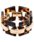 ფოტო #1 პროდუქტის Gold-Tone Tortoise-Look Link Bracelet