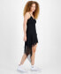 ფოტო #3 პროდუქტის Juniors' Tiered Asymmetric Mini Dress