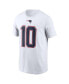 Фото #3 товара Men's Mac Jones White New England Patriots Player Name Number T-shirt