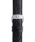 ფოტო #2 პროდუქტის Official Interchangeable Black Leather Watch Strap
