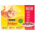 Cat food Purina Friskies Mix Chicken Veal Lamb Duck 12 x 85 g