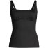 Фото #6 товара Women's Tummy Control Square Neck Underwire Tankini Swimsuit Top Adjustable Strap