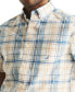 Фото #3 товара Men's Classic-Fit Stretch Plaid Button-Down Shirt