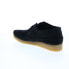 Фото #12 товара Clarks Weaver 26165081 Mens Black Suede Oxfords & Lace Ups Casual Shoes