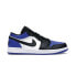 Кроссовки Nike Air Jordan 1 Low Royal Toe (Белый, Синий, Черный)
