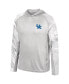 Men's Gray, Realtree Camo Kentucky Wildcats Gulf Stream Raglan Long Sleeve Hooded T-shirt