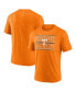 Фото #1 товара Men's Heather Tennessee Orange Tennessee Volunteers Double Stripe Tri-Blend T-Shirt