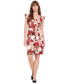 ფოტო #1 პროდუქტის Petite Printed Scuba A-Line Dress