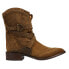 Фото #2 товара Lucchese Bianca Studded Round Toe Cowboy Booties Womens Brown Casual Boots BL701