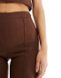 Vesper flare trouser co-ord in chocolate