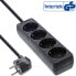 Фото #2 товара InLine Socket strip - 4-way earth contact CEE 7/3 - black - 3m