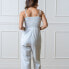 Фото #2 товара Womens' Organic Cotton Smocked Button Front Jumpsuit