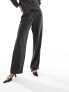 Фото #7 товара Vero Moda jersey comfort wide leg trouser co-ord in dark grey