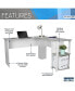 Фото #2 товара Modern L-Shaped Desk With Side Shelves