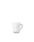 Фото #1 товара OSLO Cappuccino 7.5 oz. Opal glass with Stainless Steel Handle Set of 4