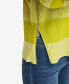Фото #6 товара Women's Striped Side-Zip Blouson-Sleeve Sweater