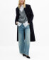 Фото #1 товара Пальто из шерсти с двойной планкой MANGO для женщин