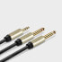 Фото #6 товара Kabel przewód rozdzielacz audio mini jack 3.5 mm - 2x jack 6.35mm 1m szary