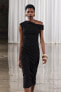Фото #13 товара Платье с открытыми плечами ZARA