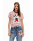 ფოტო #1 პროდუქტის Women's Striped Mickey Mouse T-shirt