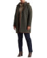 Фото #4 товара Women's Plus Size Quilted Coat, Created for Macy's