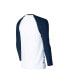 ფოტო #2 პროდუქტის Men's White, Navy Tennessee Titans Tinsel Raglan Long Sleeve T-shirt and Pants Sleep Set