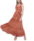 Фото #4 товара Women's Crochet Ruffled Square-Neck Maxi Dress