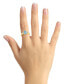 ფოტო #2 პროდუქტის Aquamarine and Diamond Ring (1-3/8 ct.t.w and 1/4 ct.t.w) 14K Yellow Gold