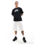 Nike SB central logo t-shirt in black Черный, S - Chest 35-37.5 - фото #3