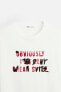 SLOGAN PRINT T-SHIRT