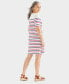 Фото #4 товара Women's Cotton Boat-Neck Elbow-Sleeve Dress, Created for Macy's