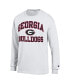 Men's White Georgia Bulldogs High Motor Long Sleeve T-shirt