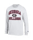 Men's White Georgia Bulldogs High Motor Long Sleeve T-shirt Белый, 3XL - фото #3