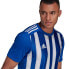 Фото #3 товара Мужская спортивная футболка синяя с полосками ADIDAS Striped 21 Short Sleeve T-Shirt