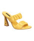 Фото #1 товара Women's Crystal Ruched Heel Sandals