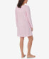 ფოტო #2 პროდუქტის Women's Long Sleeve Short Nightgown