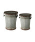 Фото #1 товара Metal Pots, Set of 2