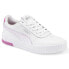 Фото #2 товара Puma Carina Lace Up Womens White Sneakers Casual Shoes 370325-46