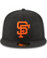 Фото #2 товара Men's Black San Francisco Giants Cooperstown Collection Wool 59FIFTY Fitted Hat