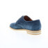 Фото #11 товара Bruno Magli Milano BM2MILN1 Mens Blue Suede Oxfords Wingtip & Brogue Shoes