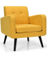 Фото #1 товара Кресло одноместное Costway Mid Century Fabric Arm Chair