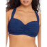 Фото #1 товара Bleu Rod Beattie Kore Womens Shirred Bandeau Top Swimwear Navy Size 34DD