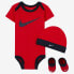 Фото #1 товара [LN0072-U10] Baby Nike Bodysuit, Hat and Booties 3-PC Box Set