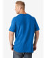 Фото #3 товара Big & Tall Shrink-Less Lightweight Longer-Length V-Neck T-Shirt