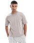 Фото #3 товара Hollister heavyweight boxy crop fit t-shirt in washed tan