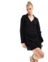 Фото #4 товара IIsla & Bird short wrap beach dress in black